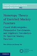 Couverture cartonnée Homotopy Theory of Enriched Mackey Functors de Niles Johnson, Yau Donald