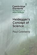 Livre Relié Heidegger's Concept of Science de Paul Goldberg