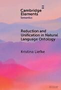 Livre Relié Reduction and Unification in Natural Language Ontology de Kristina Liefke