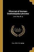 Couverture cartonnée Öfversigt Af Sveriges Ornithologiska Litteratur: Akad. Afhandling de 