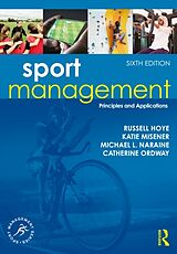 Couverture cartonnée Sport Management de Russell Hoye, Katie Misener, Michael L. Naraine