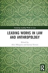 Livre Relié Leading Works in Law and Anthropology de Alice (Max Planck Institute for Social A Margaria