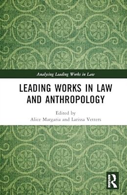 Livre Relié Leading Works in Law and Anthropology de Alice (Max Planck Institute for Social A Margaria