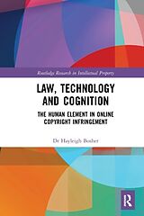 Couverture cartonnée Law, Technology and Cognition de Hayleigh Bosher