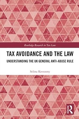 Couverture cartonnée Tax Avoidance and the Law de Selina Keesoony