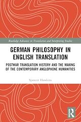 Couverture cartonnée German Philosophy in English Translation de Hawkins Spencer