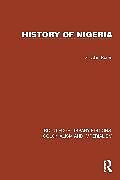 Couverture cartonnée History of Nigeria de Sir Alan Burns