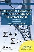 Kartonierter Einband Differential Equations with Applications and Historical Notes von George F. Simmons