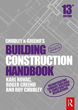 Kartonierter Einband Chudley and Greeno's Building Construction Handbook von Roy Chudley, Roger Greeno, Karl Kovac