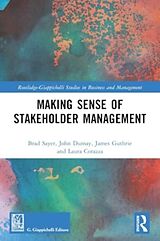 Couverture cartonnée Making Sense of Stakeholder Management de Brad Sayer, Dumay John, Guthrie James