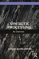 Kartonierter Einband Syntactic Processing von Carlos Acuña-Fariña