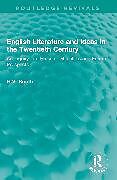 Couverture cartonnée English Literature and Ideas in the Twentieth Century de H.V. Routh