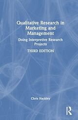 Couverture cartonnée Qualitative Research in Marketing and Management de Hackley Chris