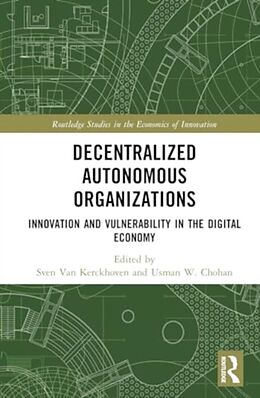 Livre Relié Decentralized Autonomous Organizations de Sven Chohan, Usman W. Van Kerckhoven