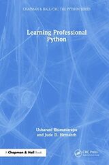 Couverture cartonnée Learning Professional Python de Usharani Bhimavarapu, Jude D. Hemanth