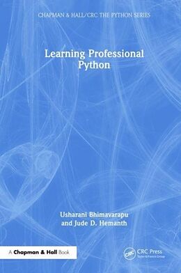 Couverture cartonnée Learning Professional Python de Usharani Bhimavarapu, Jude D. Hemanth