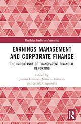 Livre Relié Earnings Management and Corporate Finance de Joanna Remlein, Marzena Czapiewski, Lesz Lizinska
