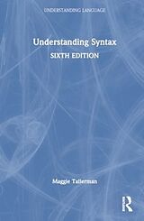 Livre Relié Understanding Syntax de Tallerman Maggie