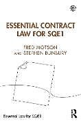 Couverture cartonnée Essential Contract Law for SQE1 de Fred Motson, Stephen Bunbury