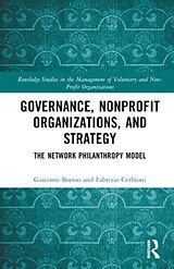 Livre Relié Governance, Nonprofit Organizations, and Strategy de Giacomo Boesso, Fabrizio Cerbioni