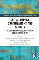 Livre Relié Social Impact, Organisations and Society de Katarzyna (Hult International Business Sc Bachnik