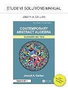 Couverture cartonnée Student Solutions Manual for Gallian's Contemporary Abstract Algebra de Joseph A. Gallian