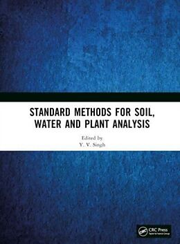 Livre Relié Standard Methods for Soil, Water and Plant Analysis de Y. V. Singh