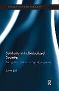 Couverture cartonnée Solidarity in Individualized Societies de Søren Juul