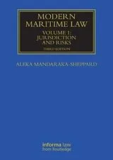 Kartonierter Einband (Kt) Modern Maritime Law (Volume 1) von Mandaraka-Sheppard Aleka