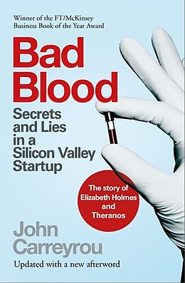 Couverture cartonnée Bad Blood de John Carreyrou