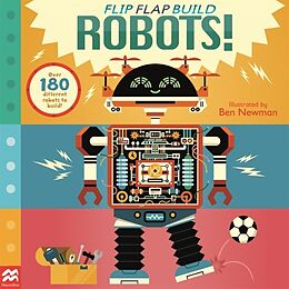 Couverture cartonnée Flip, Flap, Build: Robots de Macmillan Children's Books