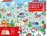 Puzzle & Buch: Bunte Winterwelt Spiel