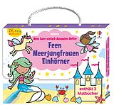Kartonierter Einband Kleine Kreativ-Werkstatt  Mein Ganz-einfach-Ausmalen-Koffer: Feen, Meerjungfrauen, Einhörner von 