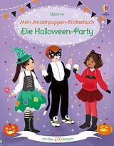 Kartonierter Einband Mein Anziehpuppen-Stickerbuch: Die Halloween-Party von Fiona Watt