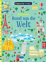 Kartonierter Einband Usborne Minis: Rätselbuch - Rund um die Welt von Simon Tudhope