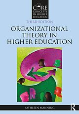 eBook (epub) Organizational Theory in Higher Education de Kathleen Manning