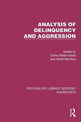 E-Book (epub) Analysis of Delinquency and Aggression von 