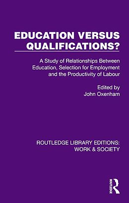 eBook (pdf) Education Versus Qualifications? de 