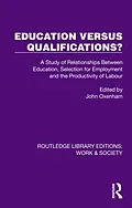 ePUB Education Versus Qualifications? von 