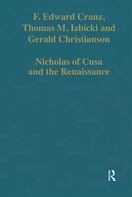E-Book (epub) Nicholas of Cusa and the Renaissance von F. Edward Cranz, Thomas M. Izbicki