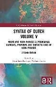 Fester Einband Syntax of Dutch Volume V von Hans Corver, Norbert Broekhuis