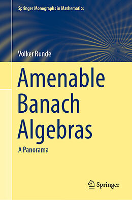 Livre Relié Amenable Banach Algebras de Volker Runde