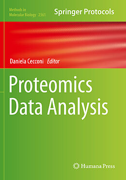 Couverture cartonnée Proteomics Data Analysis de 