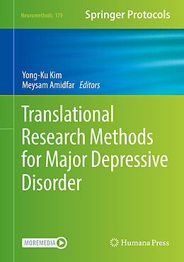 Livre Relié Translational Research Methods for Major Depressive Disorder de 