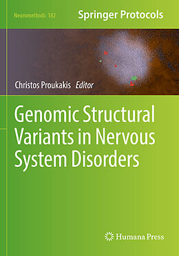 Couverture cartonnée Genomic Structural Variants in Nervous System Disorders de 