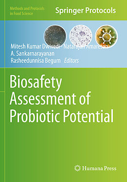 Couverture cartonnée Biosafety Assessment of Probiotic Potential de 