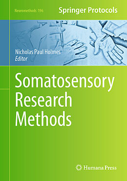 Livre Relié Somatosensory Research Methods de 