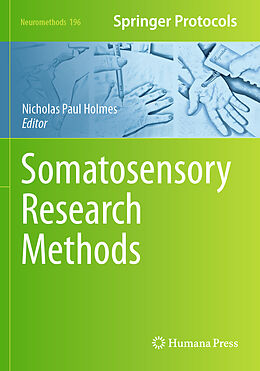 Couverture cartonnée Somatosensory Research Methods de 