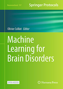 Livre Relié Machine Learning for Brain Disorders de 