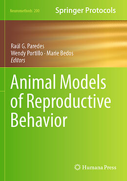 Couverture cartonnée Animal Models of Reproductive Behavior de 